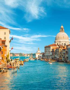 European travel icon, Venice in Italy.