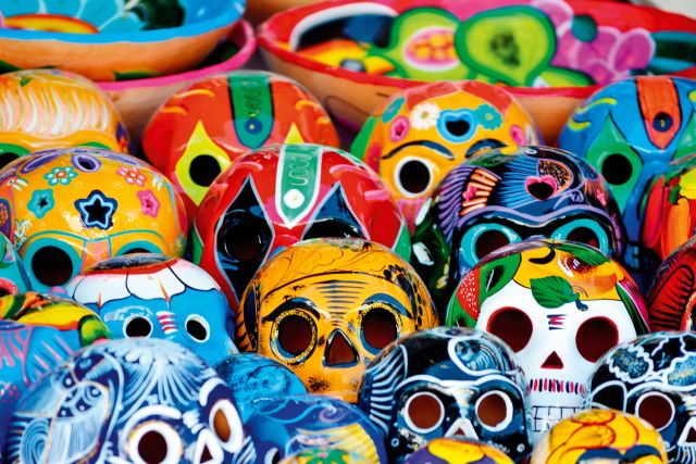 Masks are big in Mexico, whether they’re inspired by wrestling or traditional folk craft.