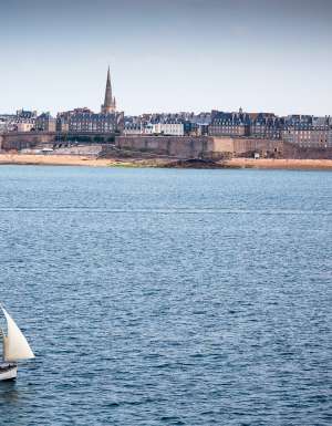 The formidable buttresses of Saint Malo.