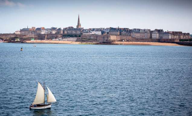 The formidable buttresses of Saint Malo.