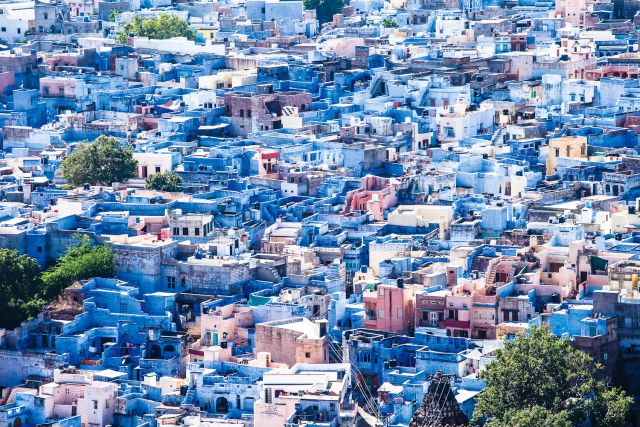 Jodhpur: a spectacular blue city.