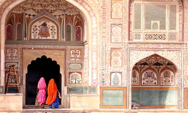 The magnificent Amber Fort, near Jaipur.