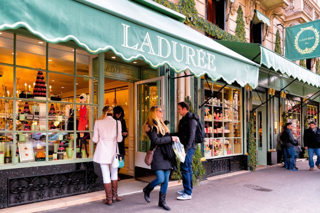 Ladurée tea salon in Paris.