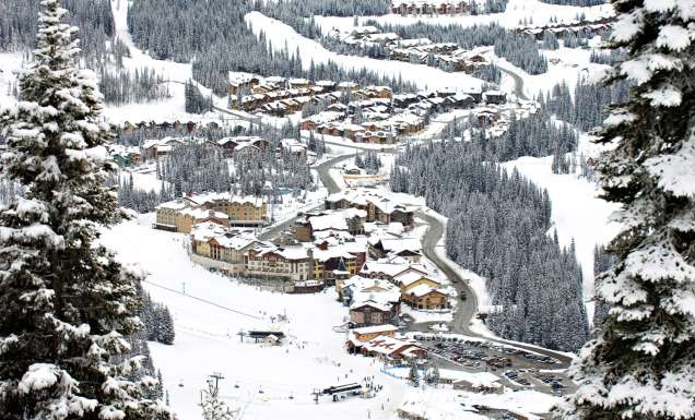 Sun Peaks ski resort, Canada.