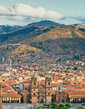 Plaza de Armas in Cuzco, Peru.