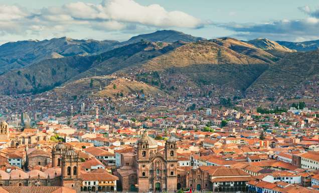 Plaza de Armas in Cuzco, Peru.