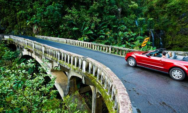 Scenic drive to Hana, Hawai'i.