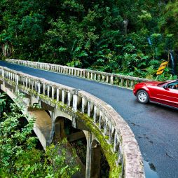 Scenic drive to Hana, Hawai'i.