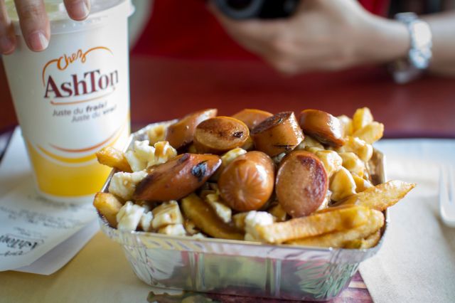 Poutine with sausage