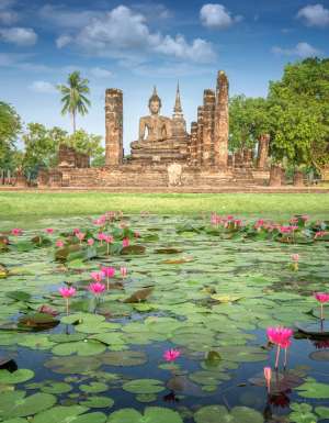 Sukhothai Historical Park in Thailand.