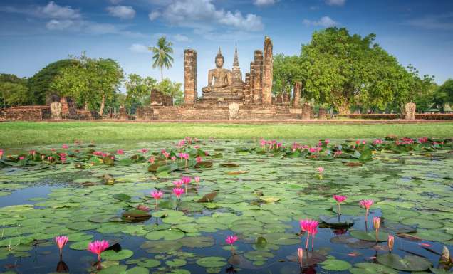 Sukhothai Historical Park in Thailand.