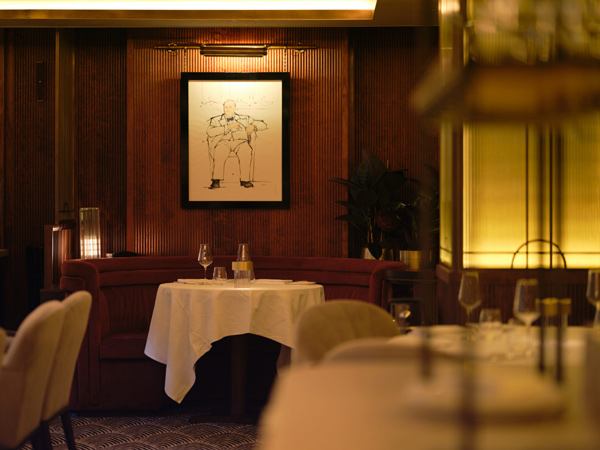the interior details of The Savoy Grill, London