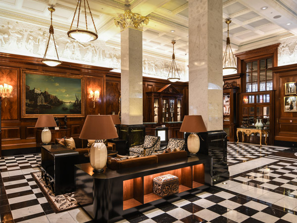 the elegant interior of The Savoy London