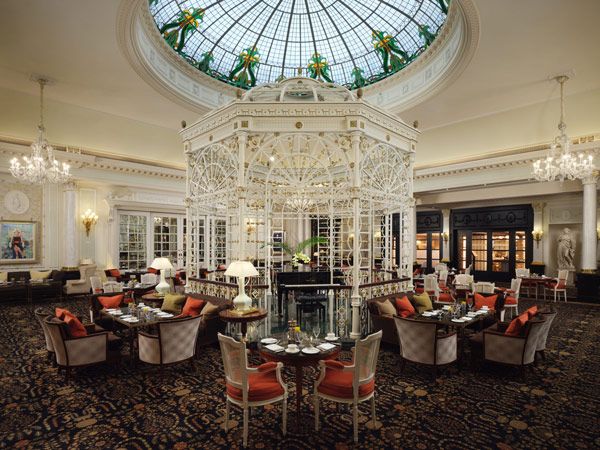 the dining interior of Thames Foyer, The Savoy London