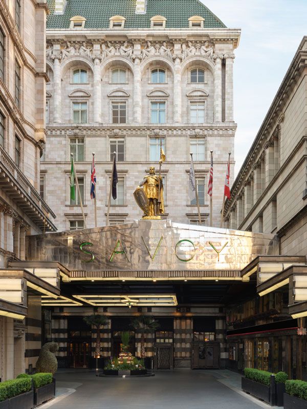 the exterior of The Savoy London