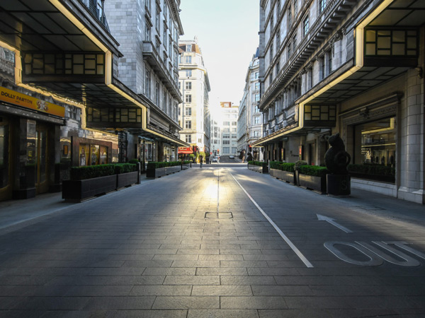 the road outside The Savoy London