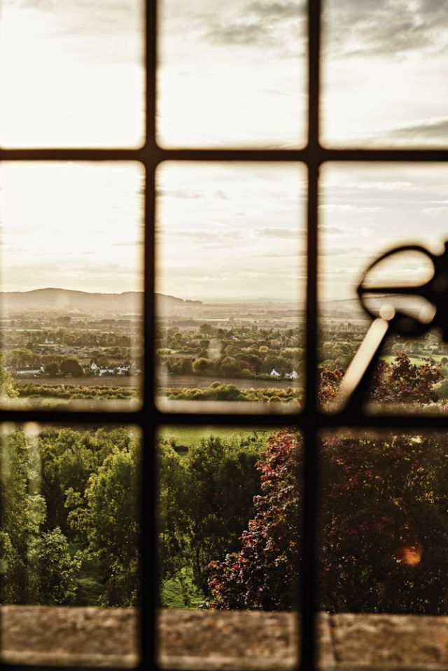 Looking out over the Cotswolds, England.