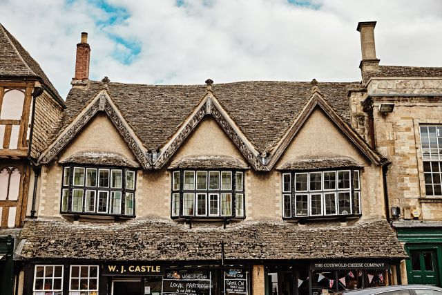 Village life in Burford, England.