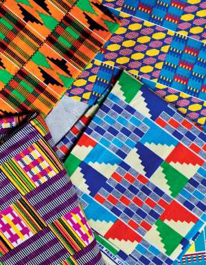 Traditional Kente cloth from Ghana.
