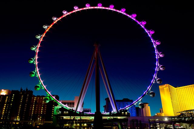 The High Roller in Las Vegas, USA.