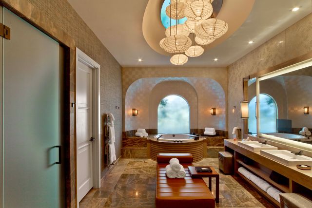 The Nobu Villa bathroom in Caesar’s Palace, Las Vegas.