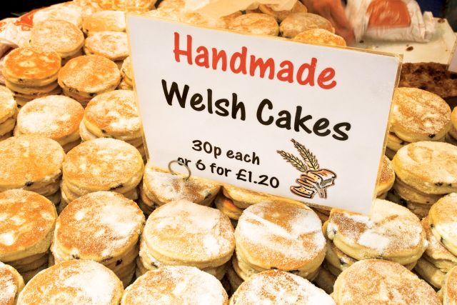 Traditional Welsh cakes.