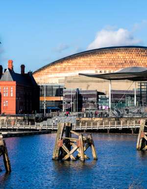 Cardiff’s beautiful Mermaid Quay.