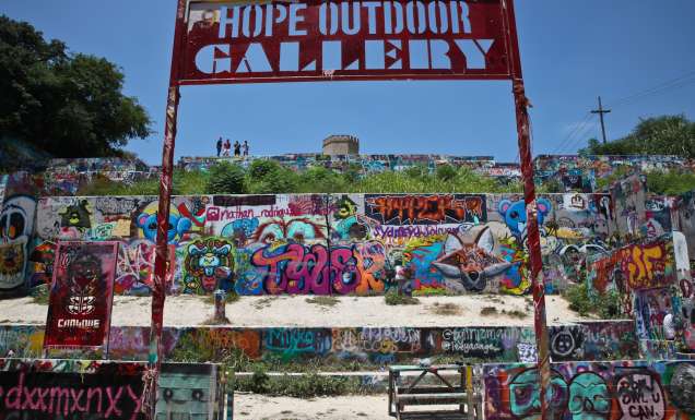 Hope Outdoor Gallery in Austin, Texas, USA.