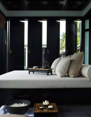 The spa, fitness and relaxation pavilion at The Nam Hai resort in Hoi An, Vietnam