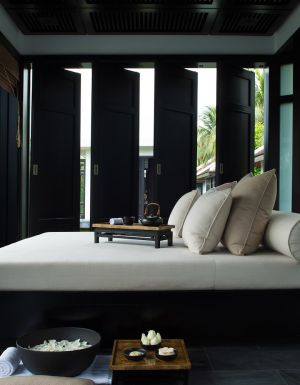 The spa, fitness and relaxation pavilion at The Nam Hai resort in Hoi An, Vietnam