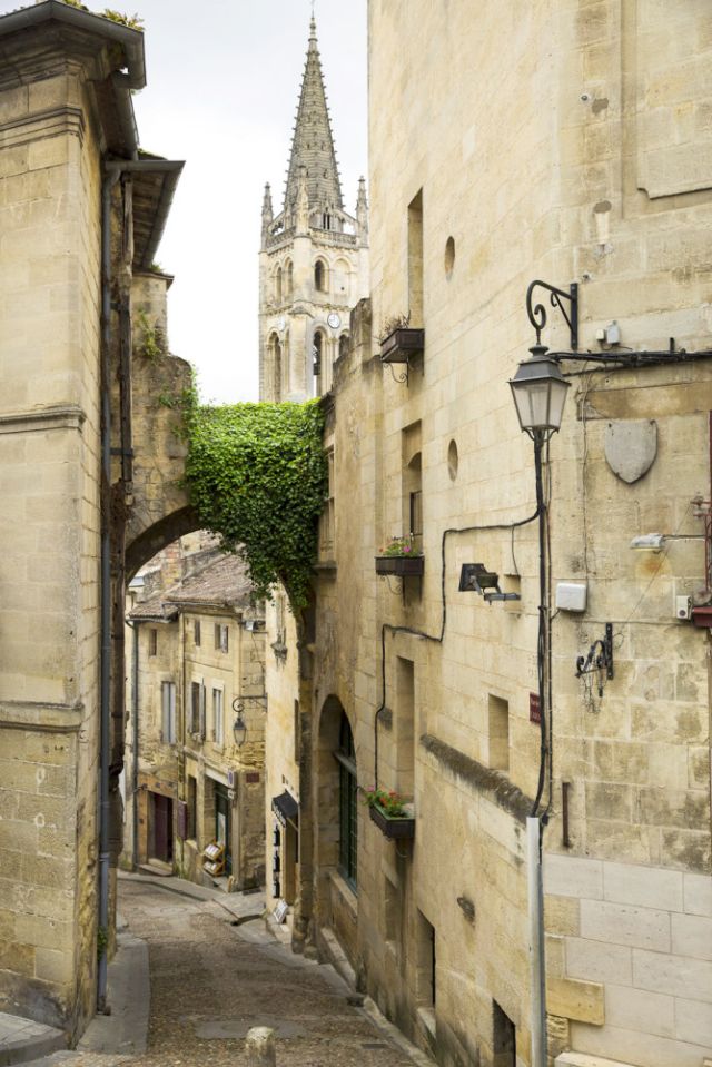 Medieval architecture of Bordeaux, France.