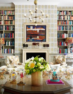 Ham Yard Hotel's library, London.