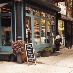 Dudley's cafe in Lower East Side, New York City.