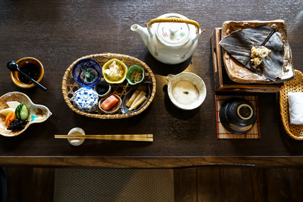 Breakfast at ryokans