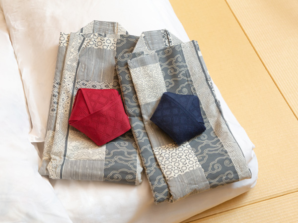 Traditional yukata (bathing clothes) 