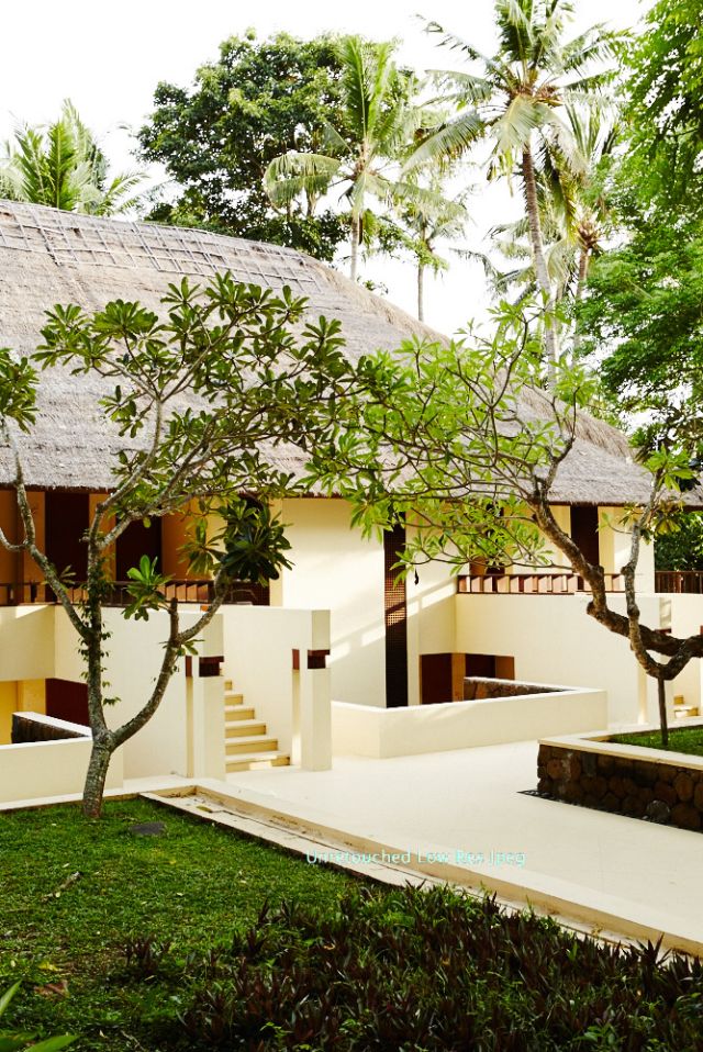 Lush gardens surround Alila Manggis, designed by Kerry Hill Architects.
