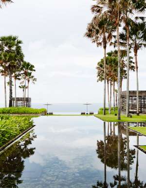 A spectacular view from reception from Alila Uluwatu.