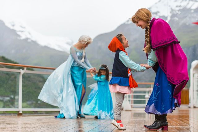 Frozen Disney cruise through Norway.