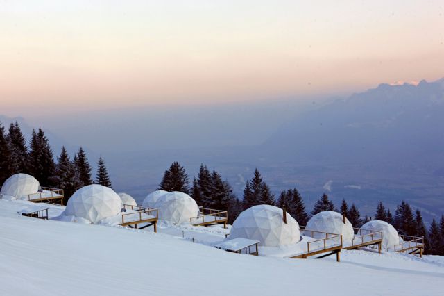 Whitepod eco chic stay Switzerland