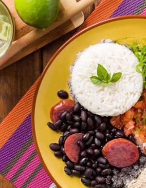 Feijao Brazilian black bean casserole.