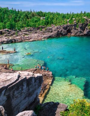 lake huron bruce peninsula canada Indian head cove