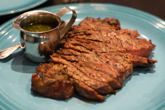 Argentina style steak, Charbar Restaurant, Calgary