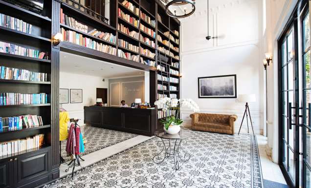 Alcove Library Hotel Ho Chi Minh bookcases