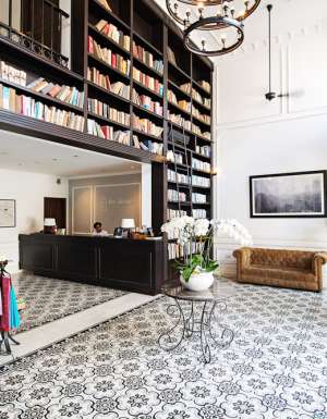 Alcove Library Hotel Ho Chi Minh bookcases