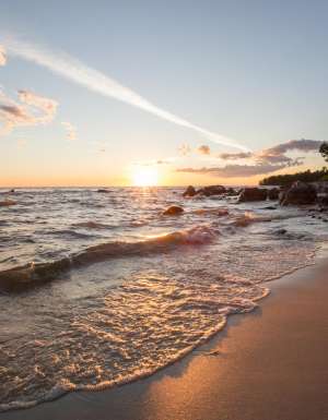Gimli beach, Lake Winnipeg, Manitoba