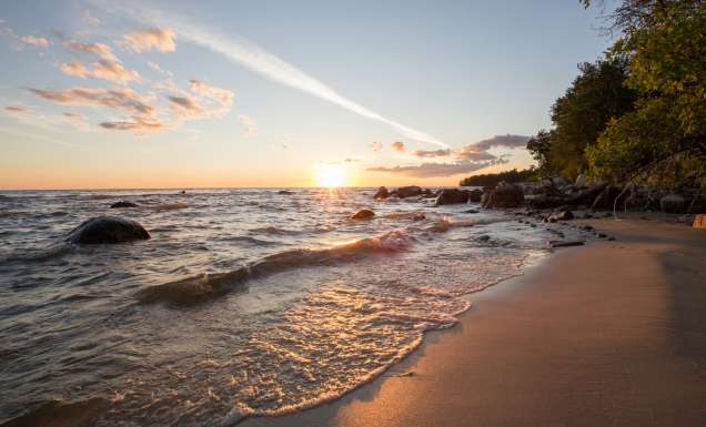 Gimli beach, Lake Winnipeg, Manitoba