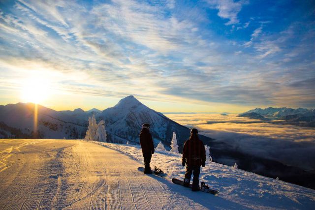 Revelstoke sunrise , Powder Highway
