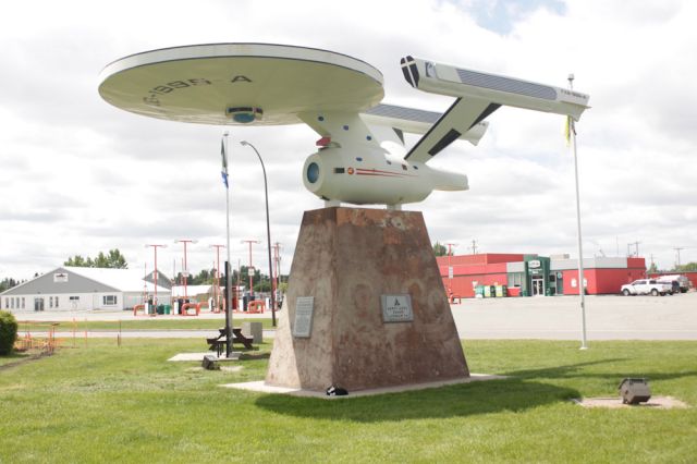 USS Enterprise monument vulcan canada alberta