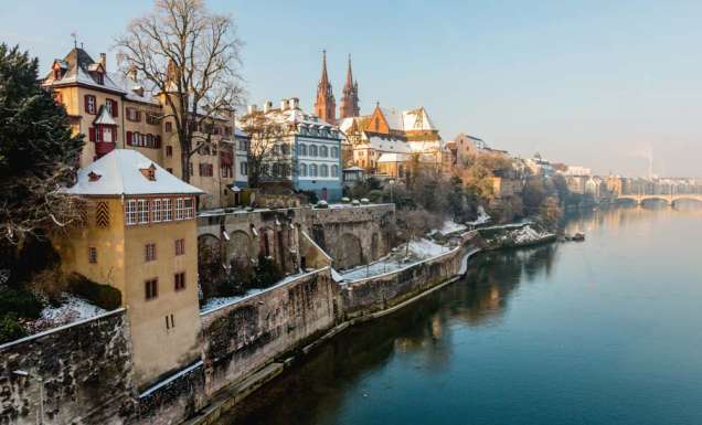 Switzerland city guide Basel Rhine river