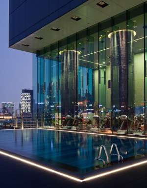 Pool views Hotel Icon Hong Kong
